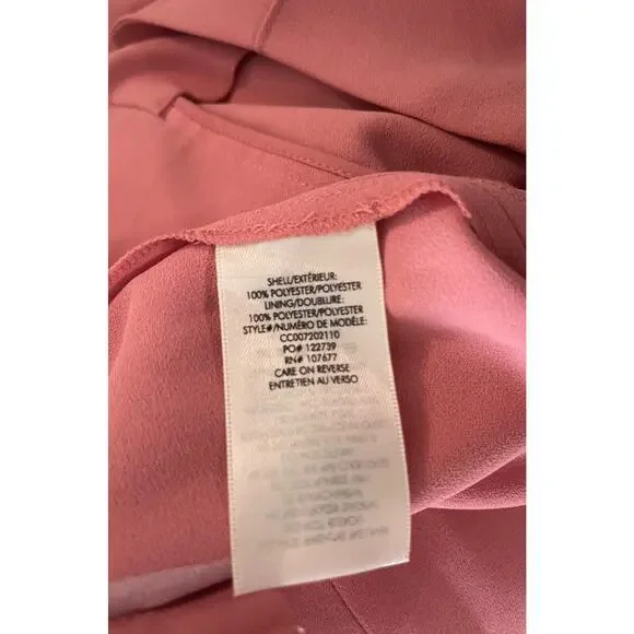 Alice + Olivia 0 Pants High Waist Wide Leg Crop in Rose Stacy Bendet NEW